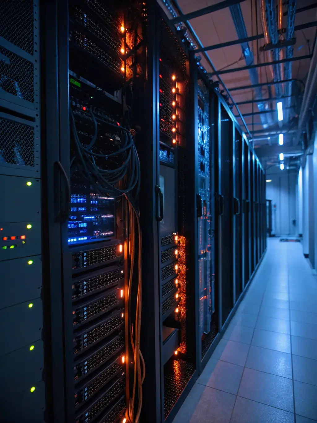 An image showing a network operations center with technicians monitoring systems, representing Pinnacle IT's expertise in network management.